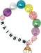 Rainbow letters & charm bracelet