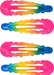 Rainbow snap hairclips
