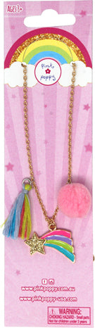 Rainbow starburst necklace