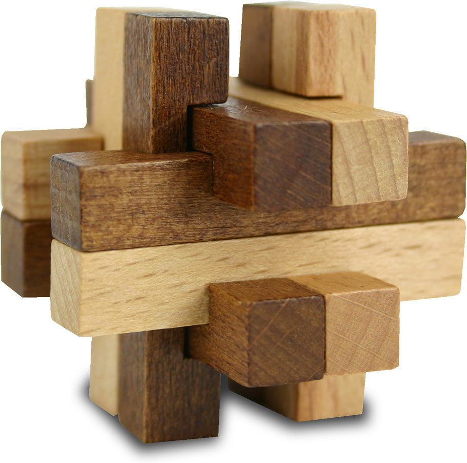True Genius Wooden Brainteaser Puzzles: Curated Collection