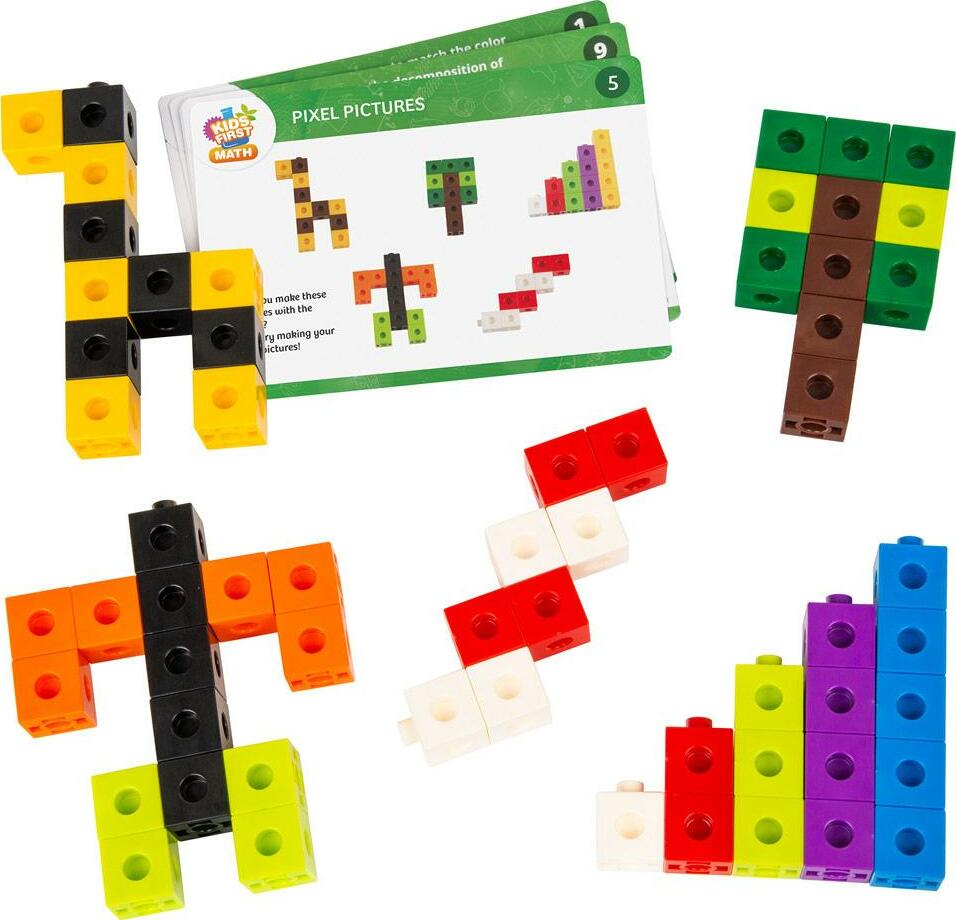 Kids First Math: Linking Cubes Math Kit With Activity Cards