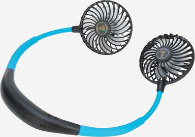 Neck Fan with LED Light Blue