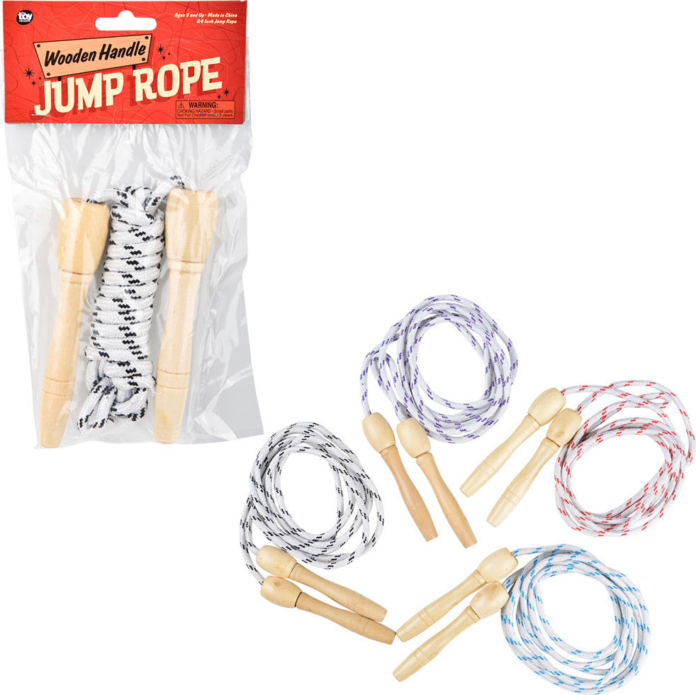 Jump Rope Wooden Handle 7 Ft