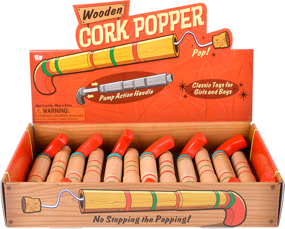 8" Wooden Pop Gun