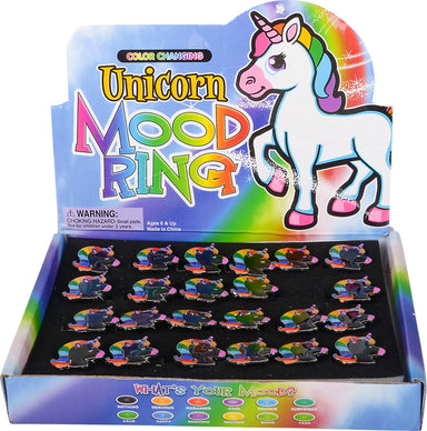 Unicorn Mood Ring 1" (24pcs/ Unit)