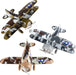 6.5" Die-cast Pull Back Camo Planes