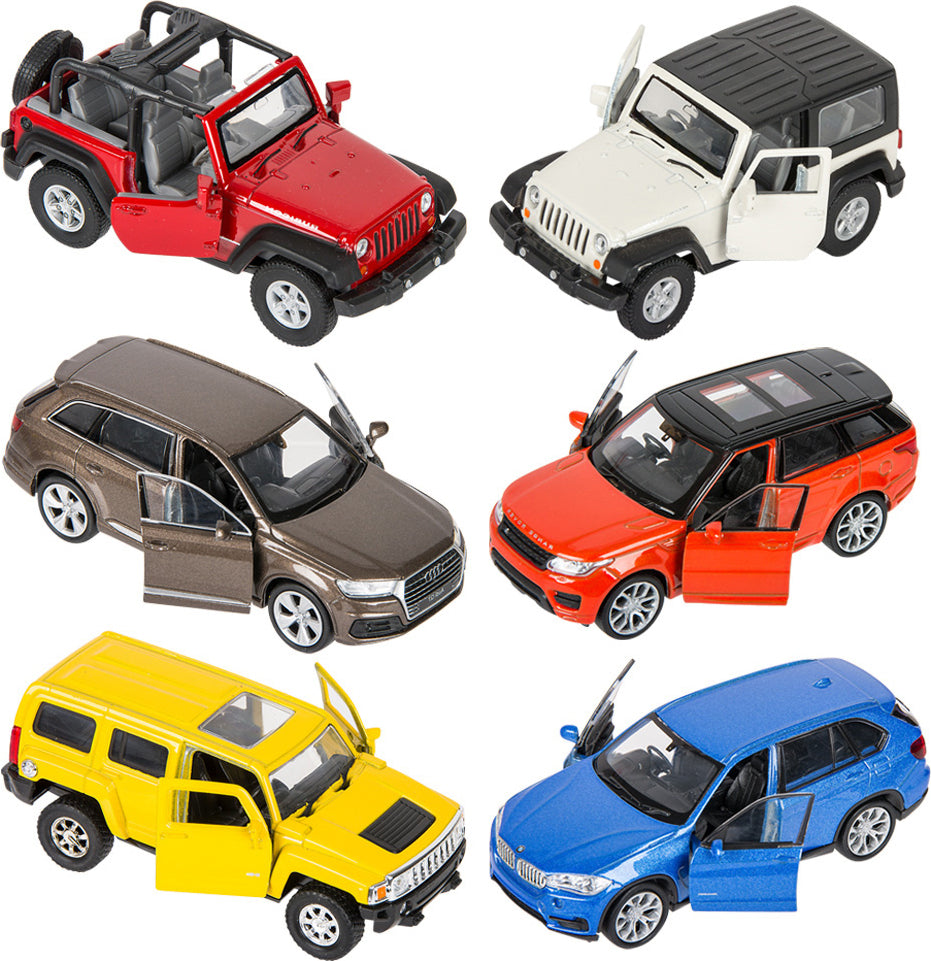 5" Die-cast Pull Back Licensed Suv 1:38 Scale