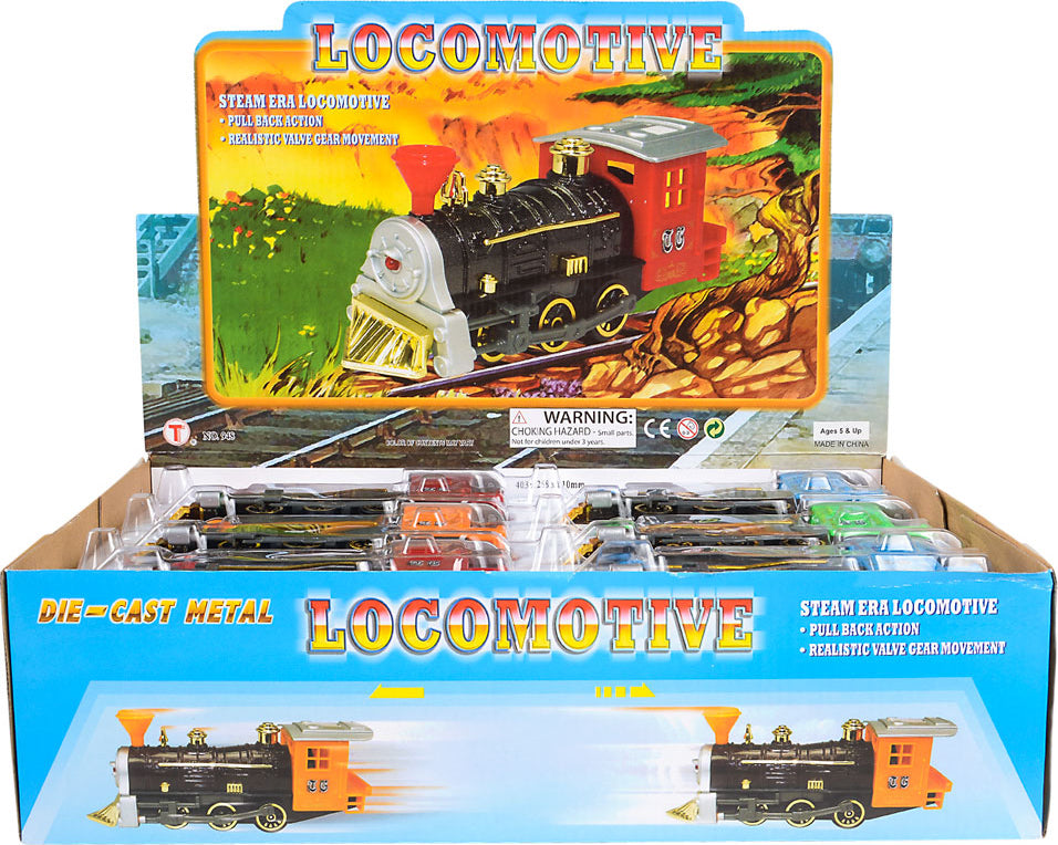 7" Die-cast Pull Back Locomotive