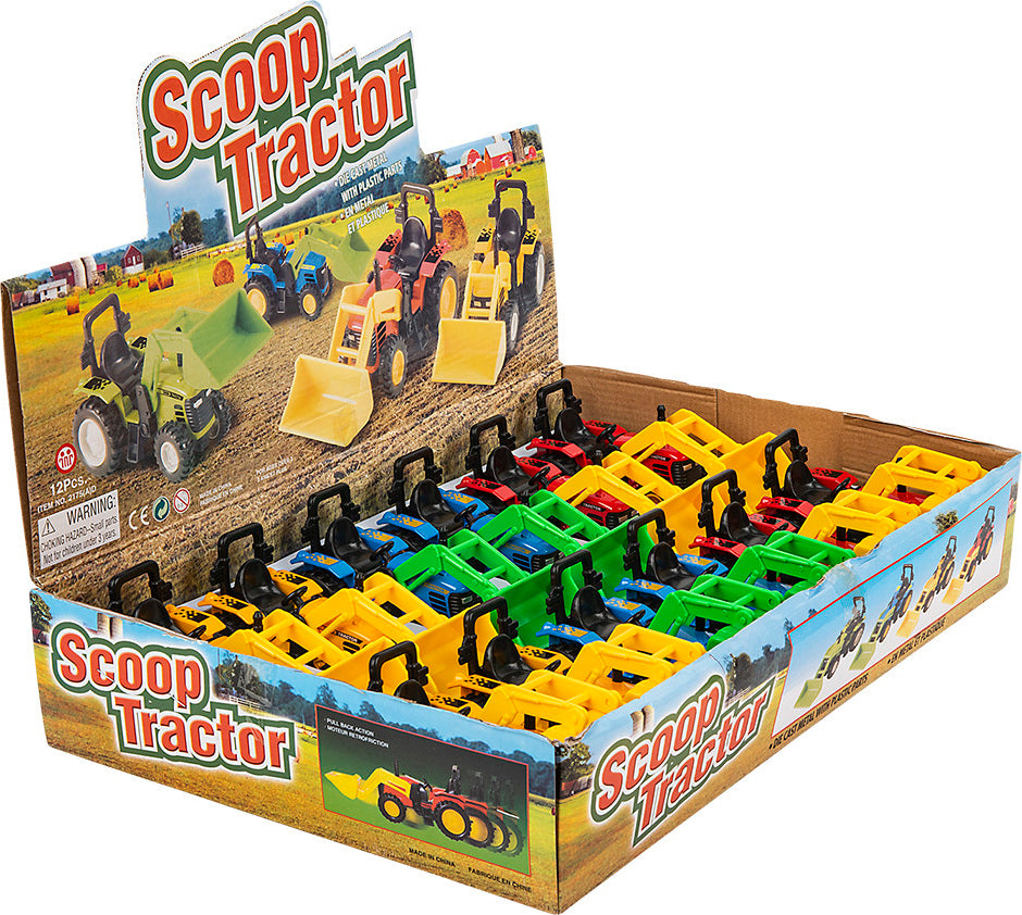 6" Die-cast Scoop Tractor