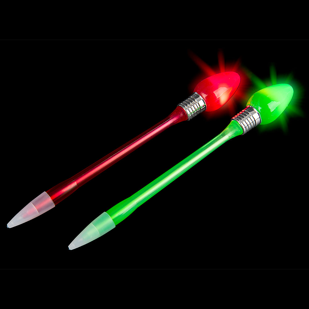 Light-up Christmas Bulb Pen