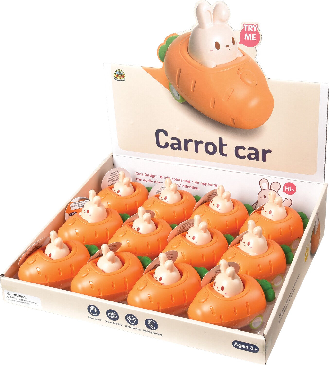 Press and Go Carrot Car